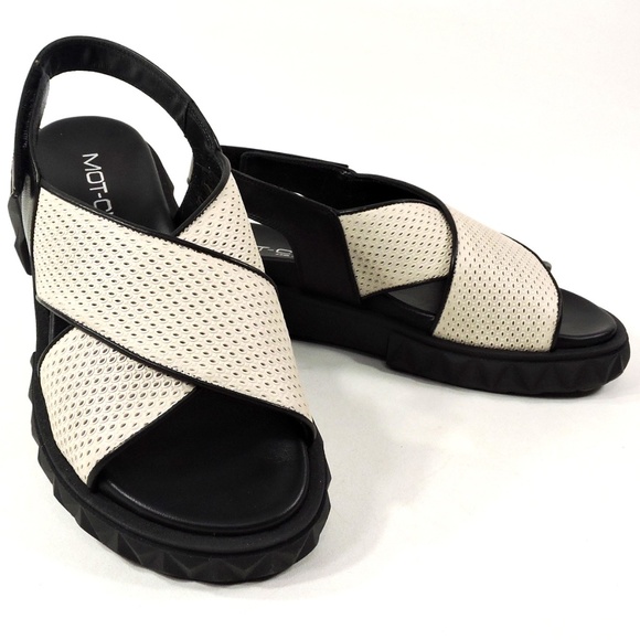 MOT-CLe 🇮🇹 WOMEN'S LEATHER SUMMER FLATS SANDALS - Picture 1 of 7